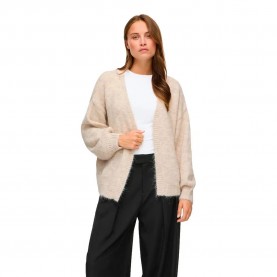 Жилетка Vila Lampe Open cardigan - Beige (Super Light Natural Melan) жилетка,мъжки,пуловери,дамски,пуловери,vila,lampe,open,cardigan,beige,(super,light,natural,melan)