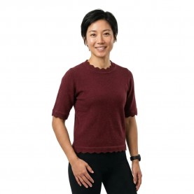 Блуза Vila Nikolina short sleeve sweater - Purple (Port Royale / Detail Melange) блуза,мъжки,пуловери,дамски,пуловери,vila,nikolina,short,sleeve,sweater,purple,(port,royale,detail,melange)