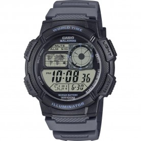 Часовник Casio AE-1000 43.7mm 10ATM Quartz Digital watch - Grey (Grey / Black / Resin) часовник,часовници,casio,ae,1000,43.7mm,10atm,quartz,digital,watch,grey,(grey,black,resin)