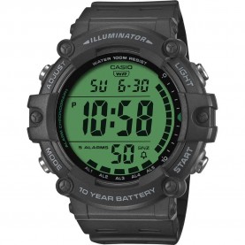 Часовник Casio AE-1500 51.2mm 10ATM Quartz Digital watch - Grey (Black / Grey / Gren / Black / Resin) часовник,часовници,casio,ae,1500,51.2mm,10atm,quartz,digital,watch,grey,(black,grey,gren,black,resin)