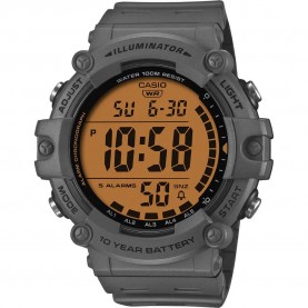 Часовник Casio AE-1500 51.2mm 10ATM Quartz Digital watch - Grey (Light Grey / Grey / Resin) часовник,часовници,casio,ae,1500,51.2mm,10atm,quartz,digital,watch,grey,(light,grey,grey,resin)