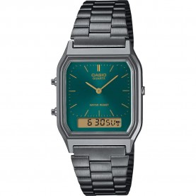 часовник,часовници,casio,aq,230,30.0mm,3atm,quartz,analog,digital,watch,silver,(gunmetal,grey,green,resin)