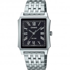 Часовник Casio MTP-B190 40.0mm 5ATM Quartz Analog watch - Silver (Silver / Black / Mineral) часовник,часовници,casio,mtp,b190,40.0mm,5atm,quartz,analog,watch,silver,(silver,black,mineral)
