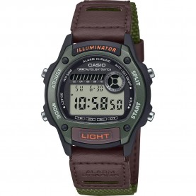 Часовник Casio W-220 47.3mm 10ATM Quartz Digital watch - Green (Green / Green / Resin) часовник,часовници,casio,w,220,47.3mm,10atm,quartz,digital,watch,green,(green,green,resin)