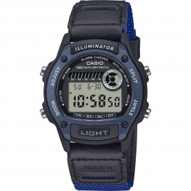 Часовник Casio W-220 47.3mm 10ATM Quartz Digital watch - Blue (Navy Blue / Blue / Resin) часовник,часовници,casio,w,220,47.3mm,10atm,quartz,digital,watch,blue,(navy,blue,blue,resin)