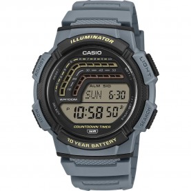 Часовник Casio WS-1800 44.2mm 10ATM Quartz Digital watch - Grey (Navy Blue / Grey / Blue / Resin) часовник,часовници,casio,ws,1800,44.2mm,10atm,quartz,digital,watch,grey,(navy,blue,grey,blue,resin)