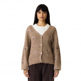 Жилетка Yas Fleur cardigan - Brown (Taupe Grey / Detail Fig / Nosegay Flower) жилетка,мъжки,пуловери,дамски,пуловери,yas,fleur,cardigan,brown,(taupe,grey,detail,fig,nosegay,flower)