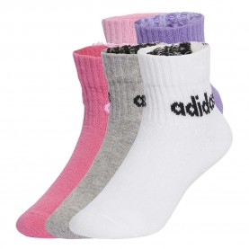 Чорапи Adidas Linear short socks 5 units - Multicolor (True Pink / Pink Fusion / Violet Fusion / Medium Grey Heather) чорапи,мъжки,чорапи,дамски,чорапи,adidas,linear,short,socks,5,units,multicolor,(true,pink,pink,fusion,violet,fusion,medium,grey,heather)