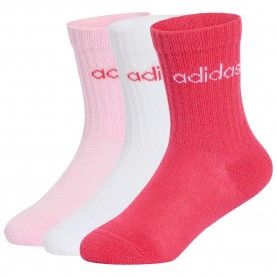 чорапи,мъжки,чорапи,дамски,чорапи,adidas,linear,crew,socks,3,pairs,pink,(white,clear,pink,power,pink)