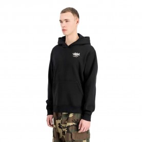 Суичър Alpha industries Alpha Signature hoodie - Black (Black) суичър,мъжки,пуловери,alpha,industries,alpha,signature,hoodie,black,(black)