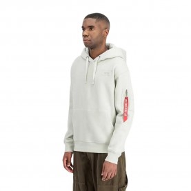 Суичър Alpha industries Back Print Camo Print hoodie - White (Stone) суичър,мъжки,пуловери,alpha,industries,back,print,camo,print,hoodie,white,(stone)