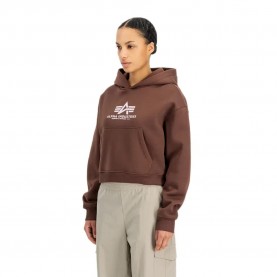 Суичър Alpha industries Basic PP hoodie - Brown (Powder Brown) суичър,дамски,блузи,alpha,industries,basic,pp,hoodie,brown,(powder,brown)