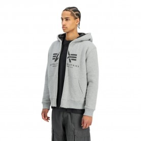 Суичър Alpha industries Fleece Sherpa hoodie - Grey (Grey Heather) суичър,мъжки,пуловери,alpha,industries,fleece,sherpa,hoodie,grey,(grey,heather)