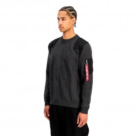 Блуза Alpha industries Knitted Utility sweater - Black (Black) блуза,мъжки,пуловери,дамски,пуловери,alpha,industries,knitted,utility,sweater,black,(black)