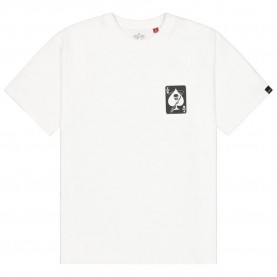 Тениска Alpha industries Skull Ops short sleeve T-shirt - White (White) тениска,мъжки,тениски,дамски,тениски,alpha,industries,skull,ops,short,sleeve,t,shirt,white,(white)