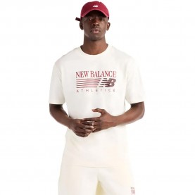 Тениска New balance Reimagined Graphic short sleeve T-shirt - White (Beige) тениска,мъжки,тениски,дамски,тениски,new,balance,reimagined,graphic,short,sleeve,t,shirt,white,(beige)