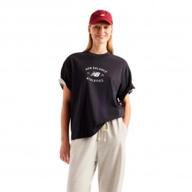 Тениска New balance Reimagined Oversized short sleeve T-shirt - Black (Blue DNT) тениска,мъжки,тениски,дамски,тениски,new,balance,reimagined,oversized,short,sleeve,t,shirt,black,(blue,dnt)