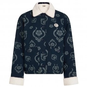 Яке O´neill O´Riginals Fleece Lined jacket - Blue (Blue Artdeco Floral Jean) яке,мъжки,якета,дамски,якета,и,палта,o´neill,o´riginals,fleece,lined,jacket,blue,(blue,artdeco,floral,jean)
