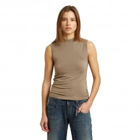 тениска,мъжки,тениски,дамски,тениски,g,star,d30742,e299,sleeveless,high,neck,t,shirt,brown,(fossil)