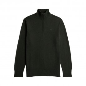Блуза G-Star The Olivier half zip sweater - Green (Asfalt Heather) блуза,мъжки,пуловери,дамски,пуловери,g,star,the,olivier,half,zip,sweater,green,(asfalt,heather)