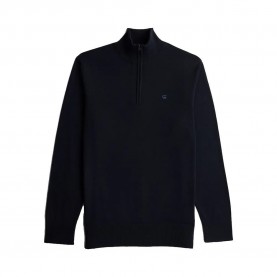 Блуза G-Star The Olivier half zip sweater - Blue (Dark Navy) блуза,мъжки,пуловери,дамски,пуловери,g,star,the,olivier,half,zip,sweater,blue,(dark,navy)