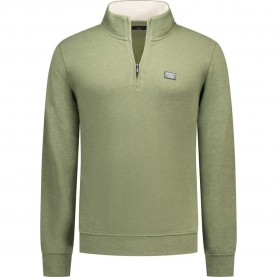 Блуза Nza new zealand 26GN301 half zip sweatshirt - Green (Scouting Green Melange) блуза,мъжки,пуловери,nza,new,zealand,26gn301,half,zip,sweatshirt,green,(scouting,green,melange)