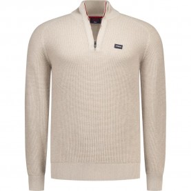 Блуза Nza new zealand 26GN491 half zip sweater - Beige (Tan Sand Melange) блуза,мъжки,пуловери,дамски,пуловери,nza,new,zealand,26gn491,half,zip,sweater,beige,(tan,sand,melange)