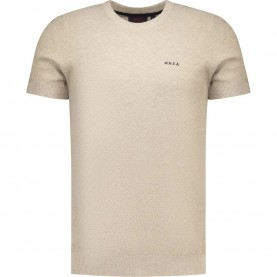 Тениска Nza new zealand 26GN782 short sleeve T-shirt - Beige (Tan Sand Melange) тениска,мъжки,тениски,дамски,тениски,nza,new,zealand,26gn782,short,sleeve,t,shirt,beige,(tan,sand,melange)