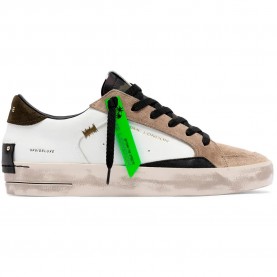 Маратонки Crime london 10105AA9 SK8 Deluxe trainers - White (White) маратонки,мъжки,маратонки,дамски,маратонки,crime,london,10105aa9,sk8,deluxe,trainers,white,(white)