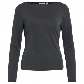 Тениска Vila Modala long sleeve T-shirt - Black (Black) тениска,мъжки,тениски,дамски,тениски,vila,modala,long,sleeve,t,shirt,black,(black)