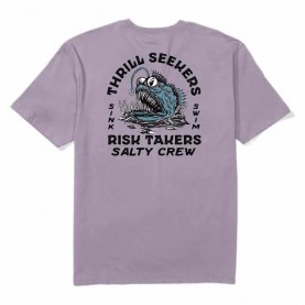 Тениска Salty crew Angler fish monst short sleeve T-shirt - Purple (Grape) тениска,мъжки,тениски,дамски,тениски,salty,crew,angler,fish,monst,short,sleeve,t,shirt,purple,(grape)