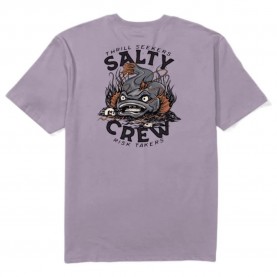 Тениска Salty crew Catfish monst short sleeve T-shirt - Grey (Grape) тениска,мъжки,тениски,дамски,тениски,salty,crew,catfish,monst,short,sleeve,t,shirt,grey,(grape)