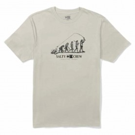 Тениска Salty crew Evolution theory short sleeve T-shirt - White (Moonbeam) тениска,мъжки,тениски,дамски,тениски,salty,crew,evolution,theory,short,sleeve,t,shirt,white,(moonbeam)