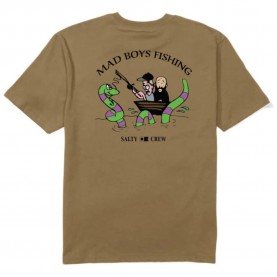 Тениска Salty crew Mb pont neuf short sleeve T-shirt - Brown (Dijon) тениска,мъжки,тениски,дамски,тениски,salty,crew,mb,pont,neuf,short,sleeve,t,shirt,brown,(dijon)
