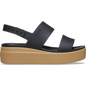 сандали,на,платформа,дамски,сандали,и,чехли,crocs,brooklyn,low,wedge,sandals,black,(black,cashew)