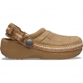 Crocs Classic Crafted Vegan Suede Stitch clogs - Brown (Sepia) дамски,сандали,и,чехли,мъжки,сандали,мъжки,джапанки,и,чехли,crocs,classic,crafted,vegan,suede,stitch,clogs,brown,(sepia)