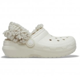 Crocs Classic Fleece Lined Toddler clogs - White (Summit White) дамски,сандали,и,чехли,мъжки,сандали,мъжки,джапанки,и,чехли,crocs,classic,fleece,lined,toddler,clogs,white,(summit,white)