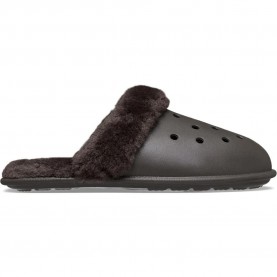 Пантофи Crocs Classic Fuzz Scuff slippers - Black (Dark Cocoa) пантофи,мъжки,пантофи,дамски,пантофи,crocs,classic,fuzz,scuff,slippers,black,(dark,cocoa)