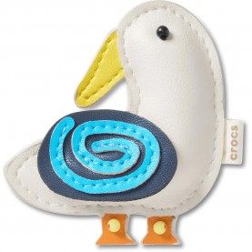 Jibbitz Faux Leather Bird charm - Multicolor обувни,аксесоари,jibbitz,faux,leather,bird,charm,multicolor