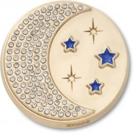 Jibbitz Moon and Navy Star charm - Golden обувни,аксесоари,jibbitz,moon,and,navy,star,charm,golden