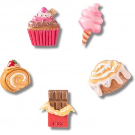 Jibbitz Sweet Treats charm 5 units - Pink обувни,аксесоари,jibbitz,sweet,treats,charm,5,units,pink
