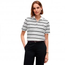 Блуза с яка Tommy hilfiger 1985 Plus Size short sleeve polo - White (Broken Stripe Ecru / Black) блуза,с,яка,дамски,блузи,с,яка,мъжки,блузи,с,яка,tommy,hilfiger,1985,plus,size,short,sleeve,polo,white,(broken,stripe,ecru,black)
