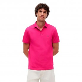 Tommy hilfiger 1985 Regular Fit short sleeve polo - Pink (Eccentric Magenta) дамски,блузи,с,яка,мъжки,блузи,с,яка,tommy,hilfiger,1985,regular,fit,short,sleeve,polo,pink,(eccentric,magenta)