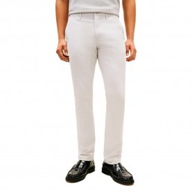 Панталони тип чино Tommy hilfiger Bleecker 1985 Pima chino pants - White (October Grey) панталони,тип,чино,мъжки,панталони,дамски,панталони,tommy,hilfiger,bleecker,1985,pima,chino,pants,white,(october,grey)