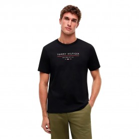 Тениска Tommy hilfiger Brand Love New short sleeve T-shirt - Black (Black) тениска,мъжки,тениски,дамски,тениски,tommy,hilfiger,brand,love,new,short,sleeve,t,shirt,black,(black)