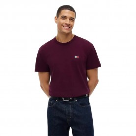 Тениска Tommy hilfiger DM0DM20322 short sleeve T-shirt - Purple (Calypso Berry) тениска,мъжки,тениски,дамски,тениски,tommy,hilfiger,dm0dm20322,short,sleeve,t,shirt,purple,(calypso,berry)