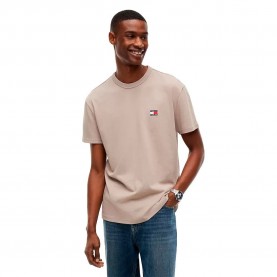 Тениска Tommy hilfiger DM0DM20322 short sleeve T-shirt - Beige (Limestone Dust) тениска,мъжки,тениски,дамски,тениски,tommy,hilfiger,dm0dm20322,short,sleeve,t,shirt,beige,(limestone,dust)