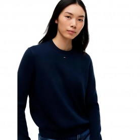 Блуза Tommy hilfiger DW0DW20159 sweater - Blue (Dark Night Navy) блуза,мъжки,пуловери,дамски,пуловери,tommy,hilfiger,dw0dw20159,sweater,blue,(dark,night,navy)