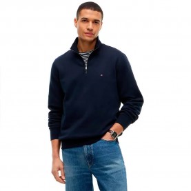 Блуза Tommy hilfiger Essential half zip sweatshirt - Blue (Navy Blue / Navy Blue) блуза,мъжки,пуловери,tommy,hilfiger,essential,half,zip,sweatshirt,blue,(navy,blue,navy,blue)