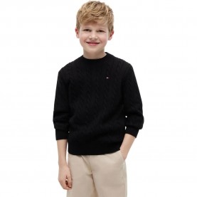 Блуза Tommy hilfiger KB0KB09753 sweater - Black (Black BDS) блуза,мъжки,пуловери,дамски,пуловери,tommy,hilfiger,kb0kb09753,sweater,black,(black,bds)